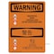 Signmission Safety Sign, OSHA WARNING, 3.5" Height, Renovation Work Contains Lead, Landscape, D-35-L-12796 OS-WS-D-35-L-12796 - alternate 1